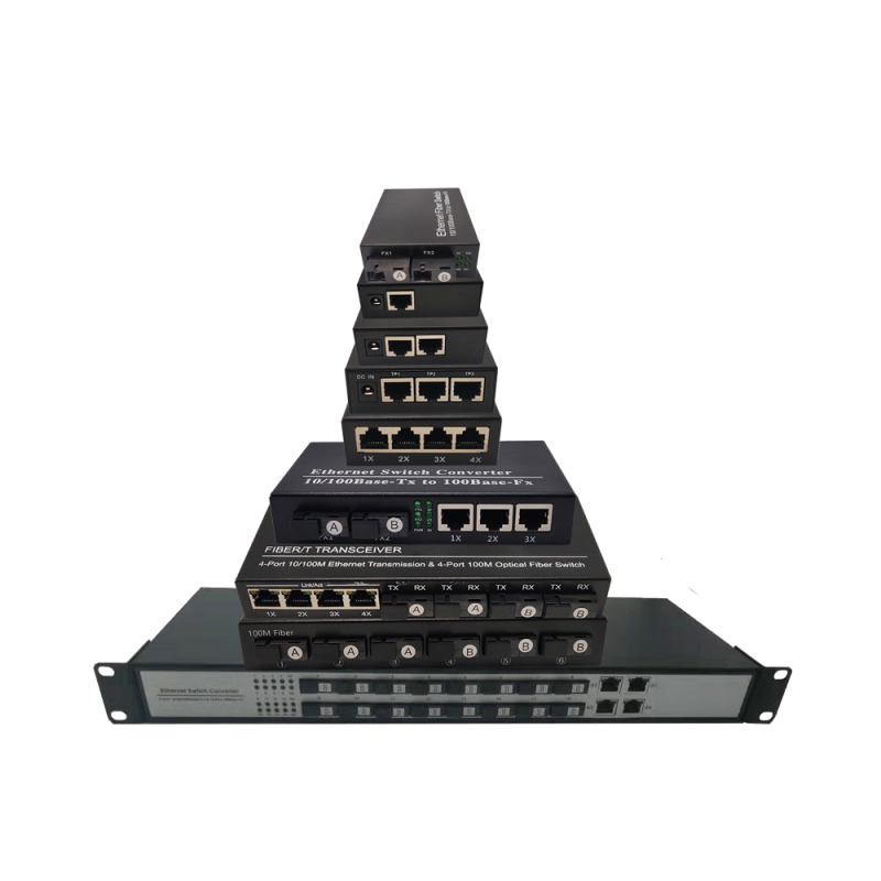 100m fiber optic media converter