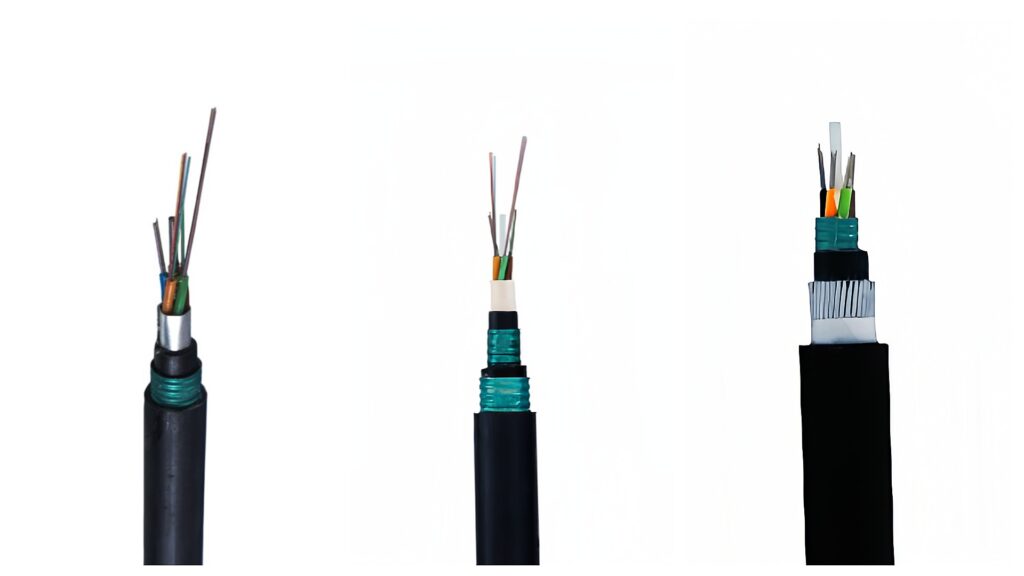 stranded loose tube aluminum steel tape double sheath armored fiber optic cable