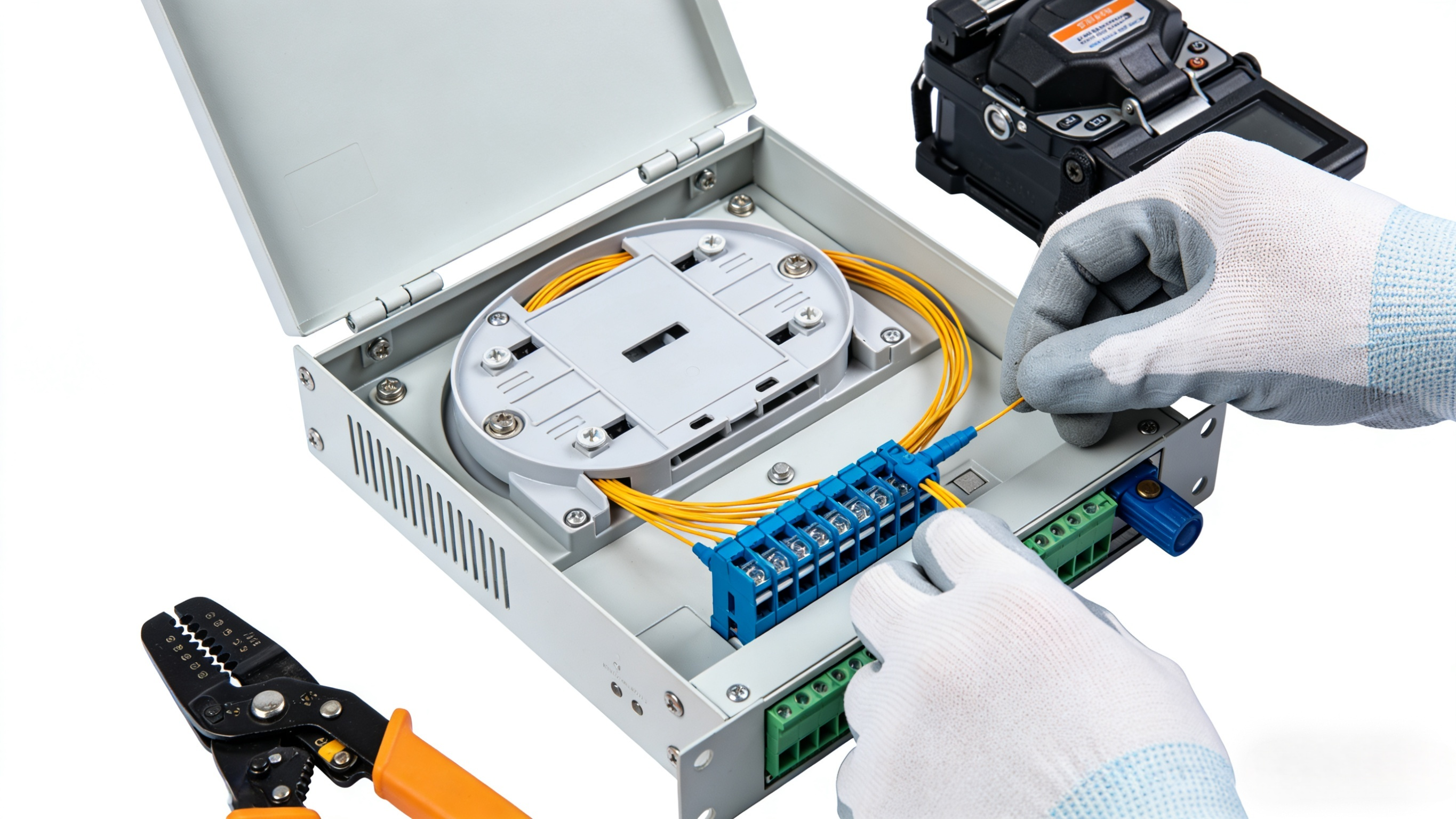 cómo instalar una caja de terminación de fibra óptica (ftth steps)