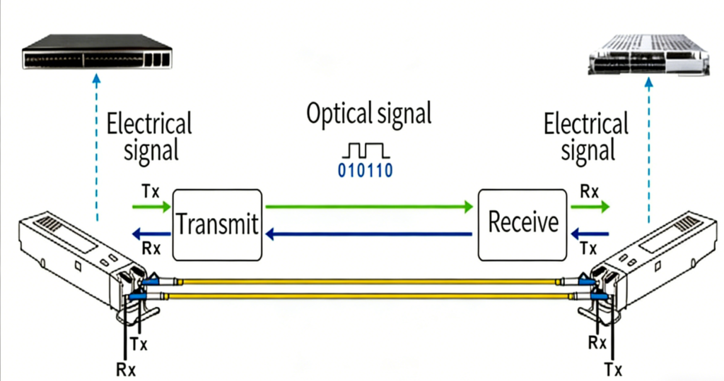 cómo funciona un SFP