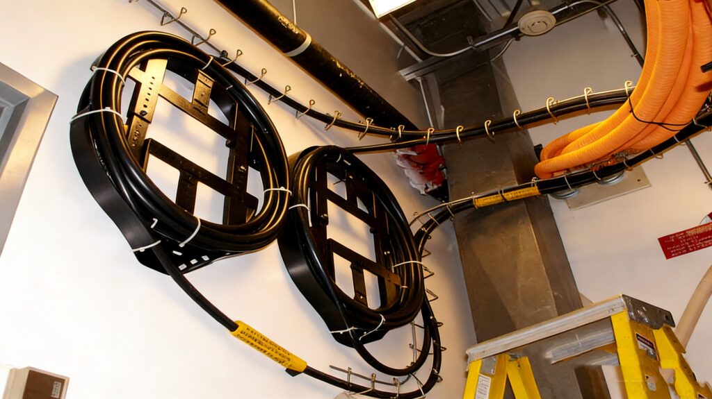 underground fiber cable bending radius guide