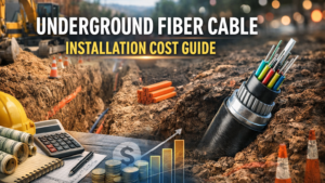 guía de costes de instalación de cable de fibra subterráneo
