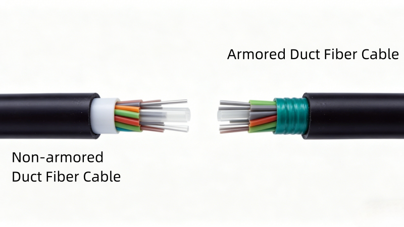 armored vs non armored fiber optic cable