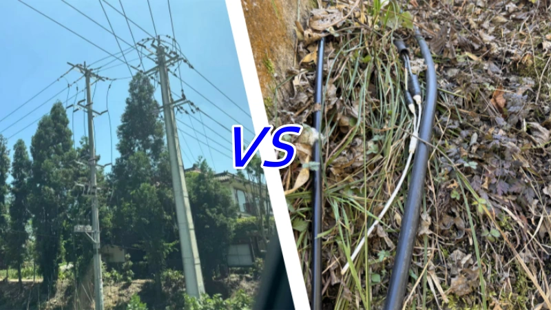 aerial vs underground fiber optic cable