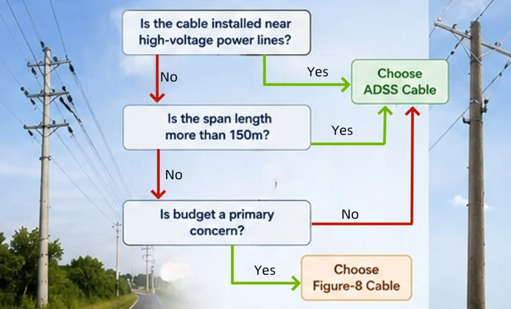 how to choose the right aerial fiber optic cable