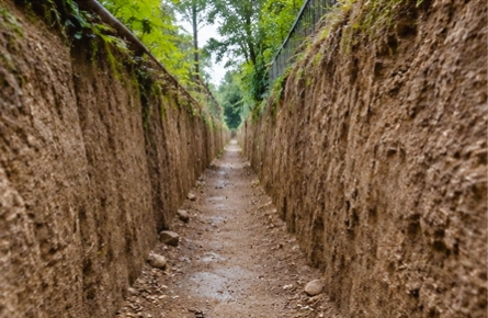 limited trench space
