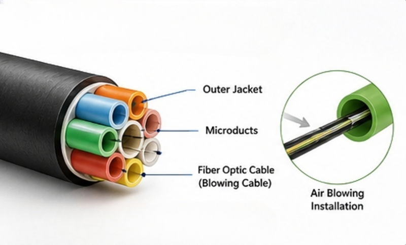 microduct bundle structure diagram