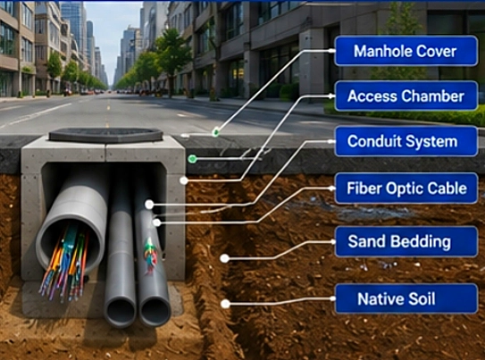 infraestructura de servicios públicos de la calle