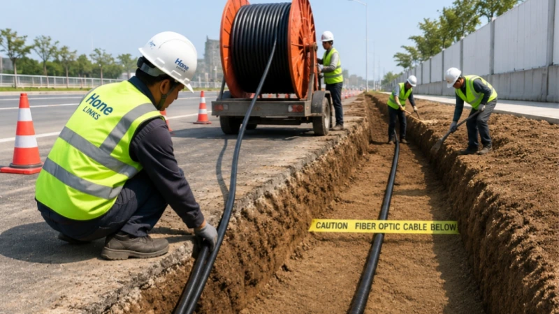 underground & direct burial fiber cable installation cost