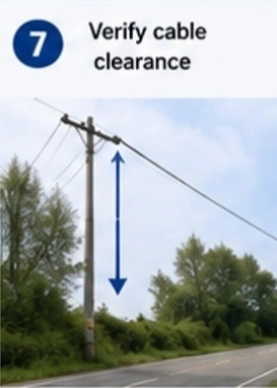 verificar espacio libre para cables