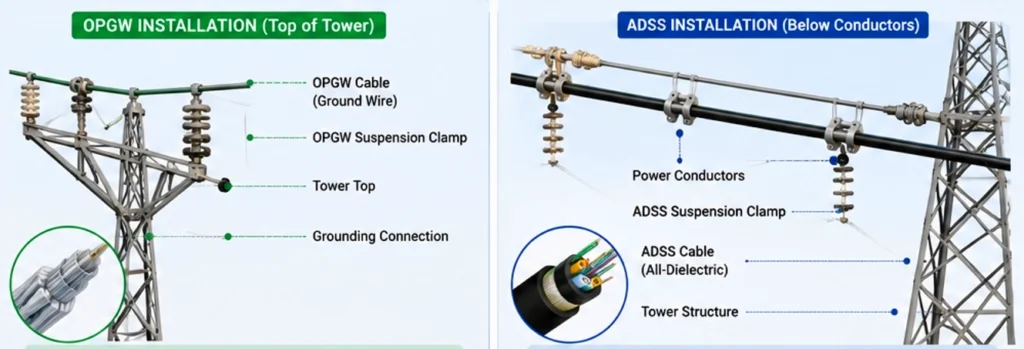 weixin adss vs opgw para comunicación de líneas eléctricas